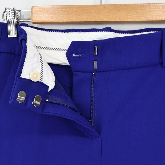 J.Crew Mid-Rise Tapered Leg Stretch Career Dress Pant In Royal Blue Size 4 - Picture 5 of 6
